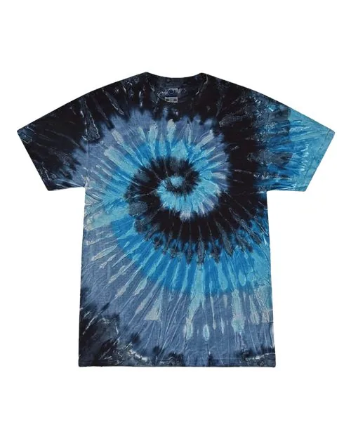 Colortone Youth Multi-Color Tie-Dyed T-Shirt in Evening Sky — 1000Y