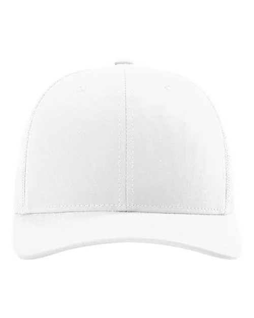 Richardson 112 Snapback Trucker Cap in White — 112