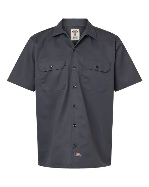 Dickies Short Sleeve Work Shirt in Charcoal — 2574