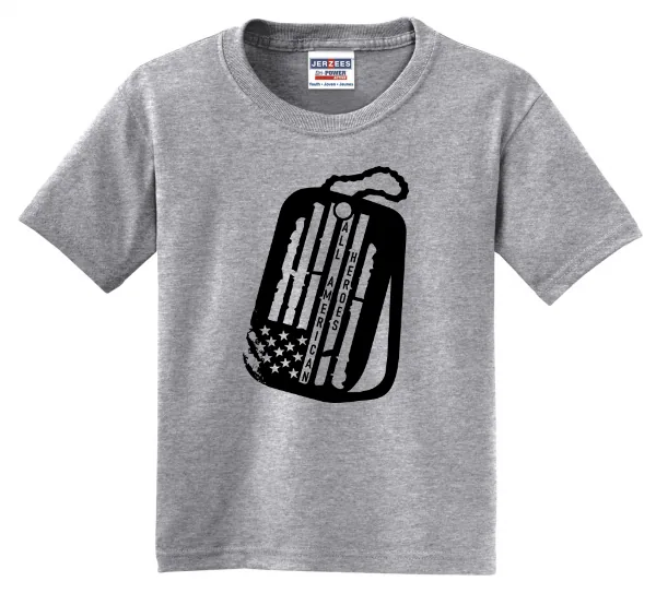 Jerzees Jerzees - Youth Dri-Power 50/50 Cotton/Poly T-Shirt in Athletic Heather —