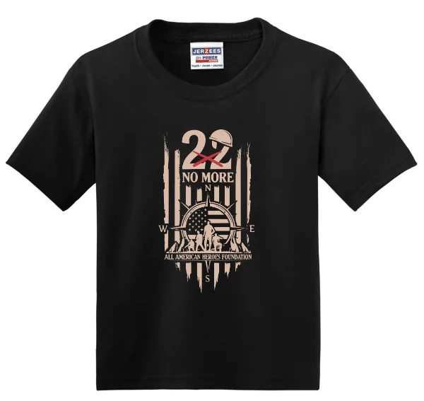 Jerzees Jerzees - Youth Dri-Power 50/50 Cotton/Poly T-Shirt in Black —