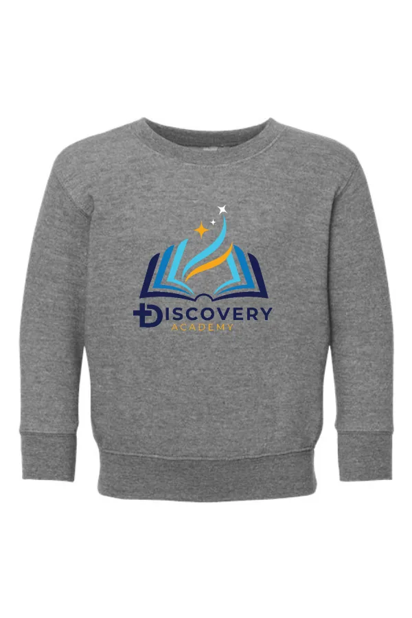 Toddler Fleece Crewneck Sweatshirt Academy logo in As Shown —