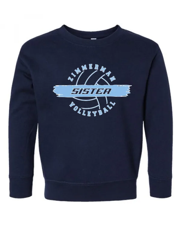  Toddler Fleece Crewneck Sweatshirt in As Shown — 