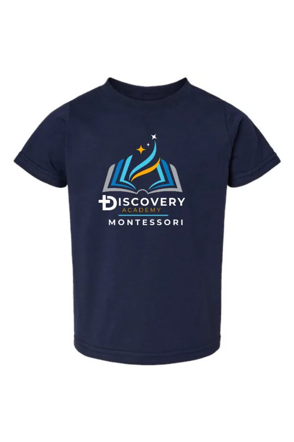 Toddler Fine Jersey Tee-Montessori Logo in As Shown —