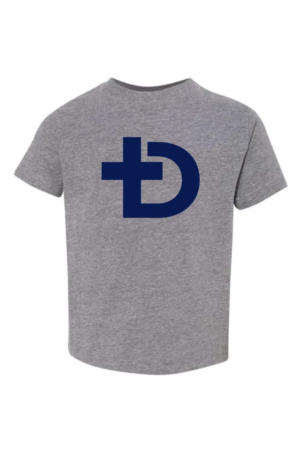 Toddler Fine Jersey Tee- Cross Logo in As Shown —