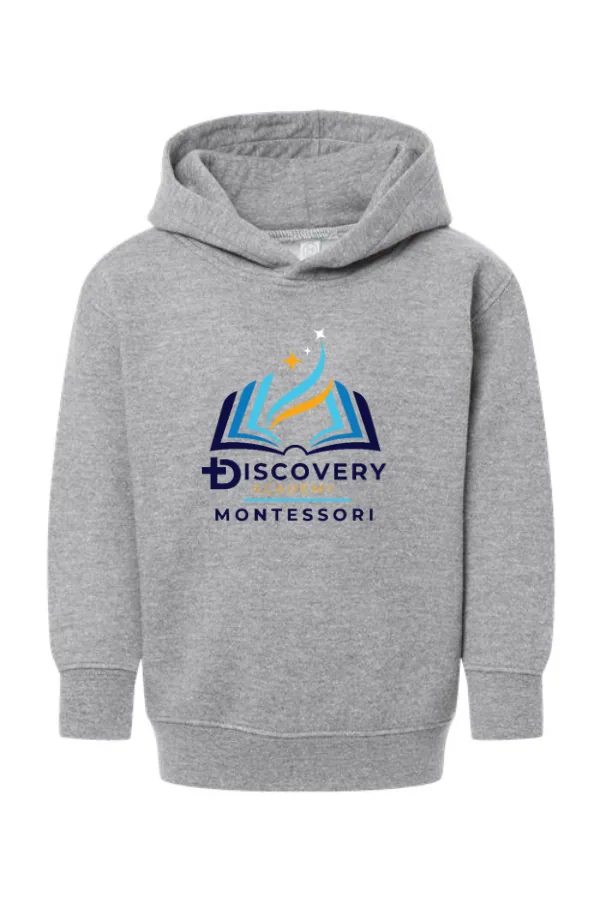 Jersey-lined Toddler Pullover Fleece Hoodie-Montessori Logo in As Shown —