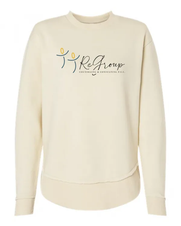 oz./yd², Women's Weekend Fleece Crewneck Sweatshirt in As Shown —