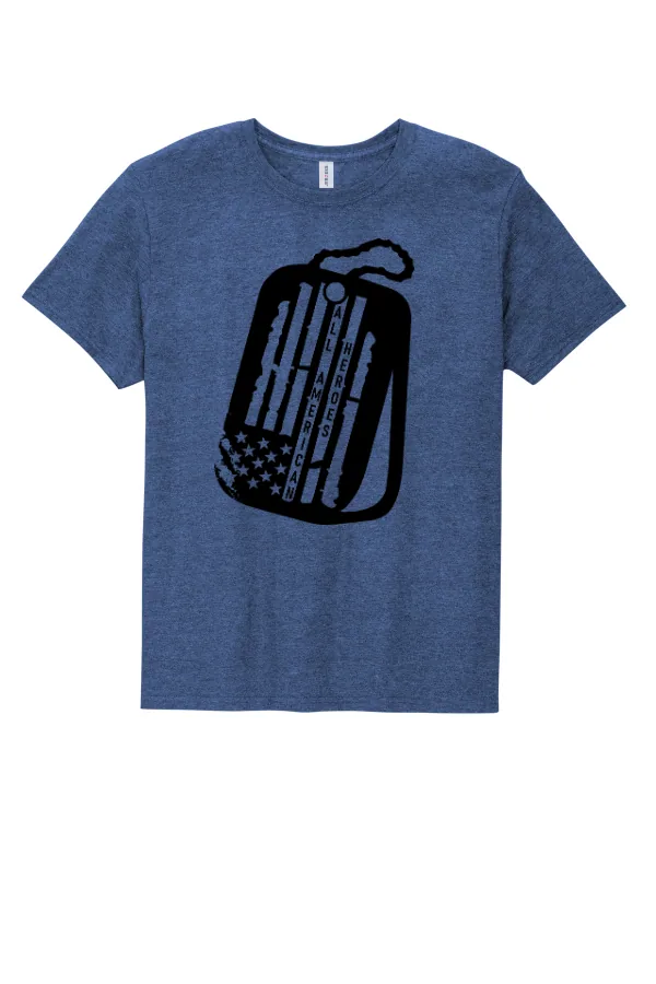 Jerzees Jerzees Premium Blend Ring Spun T-Shirt 560M in Heather Navy —