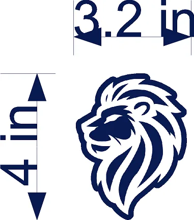 Small Lion Sticker in As Shown —