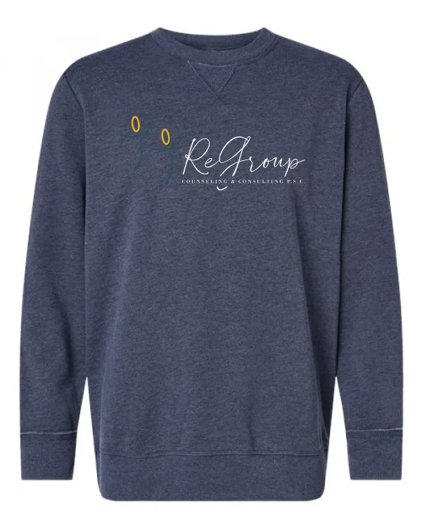oz./yd², Unisex Vintage Wash Fleece Crewneck Sweatshirt in As Shown —