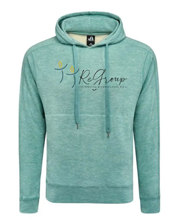 Unisex Electric Fleece Hooded Sweatshirt in Electric Jade —