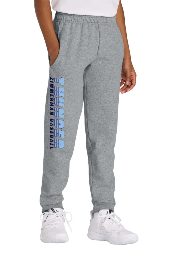 Jerzees Jerzees Youth NuBlend Jogger Sweatpant 975B in Athletic Heather — 