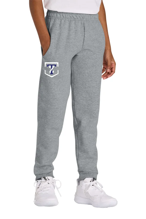 Jerzees Jerzees Youth NuBlend Jogger Sweatpant 975B in Athletic Heather — 
