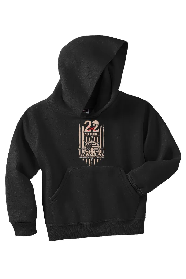 Jerzees Jerzees - Youth NuBlend Pullover Hooded Sweatshirt in Black —