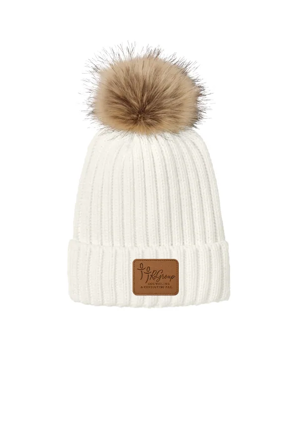 Port Faux Fur Pom Beanie C990 in As Shown — C990