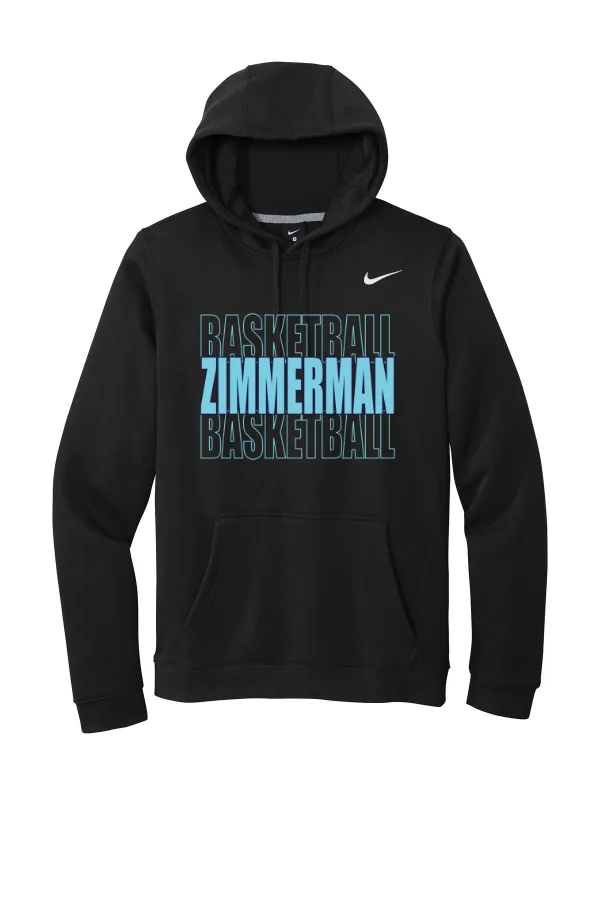 Nike Club Fleece Pullover Hoodie CJ1611. Logo 1 in As Shown — CJ1611