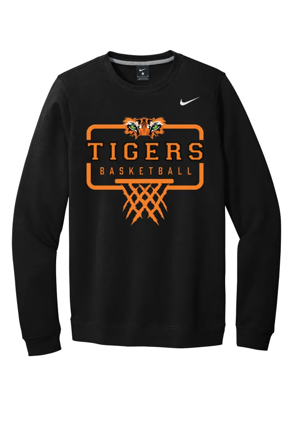 Nike Club Fleece Crew CJ1614- Logo 1 in Anthracite — CJ1614