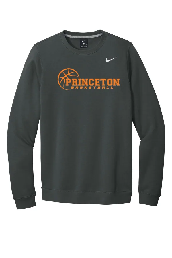 Nike Club Fleece Crew CJ1614- Logo 4 in Anthracite — CJ1614