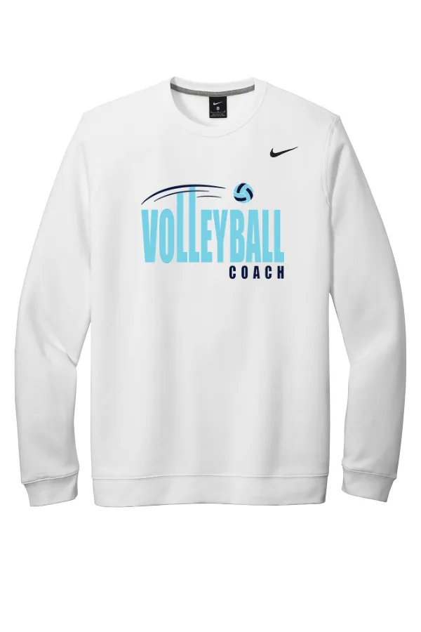 Nike Club Fleece Crew CJ1614 LOGO 4 in Anthracite — CJ1614