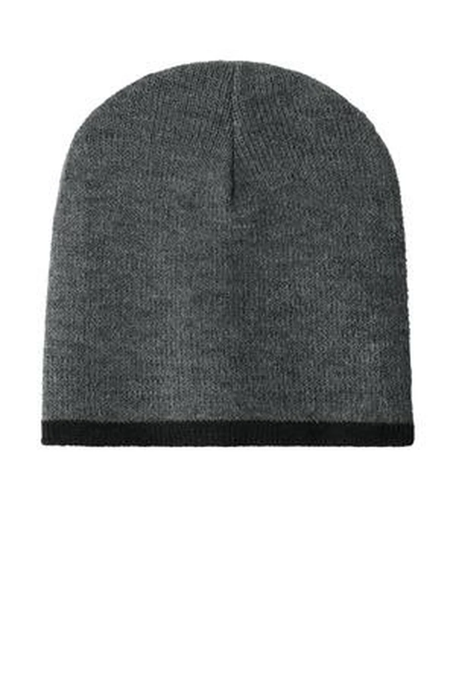 Port & Company (SanMar) Knit Cuffed Beanie in Charcoal/Black — CP91