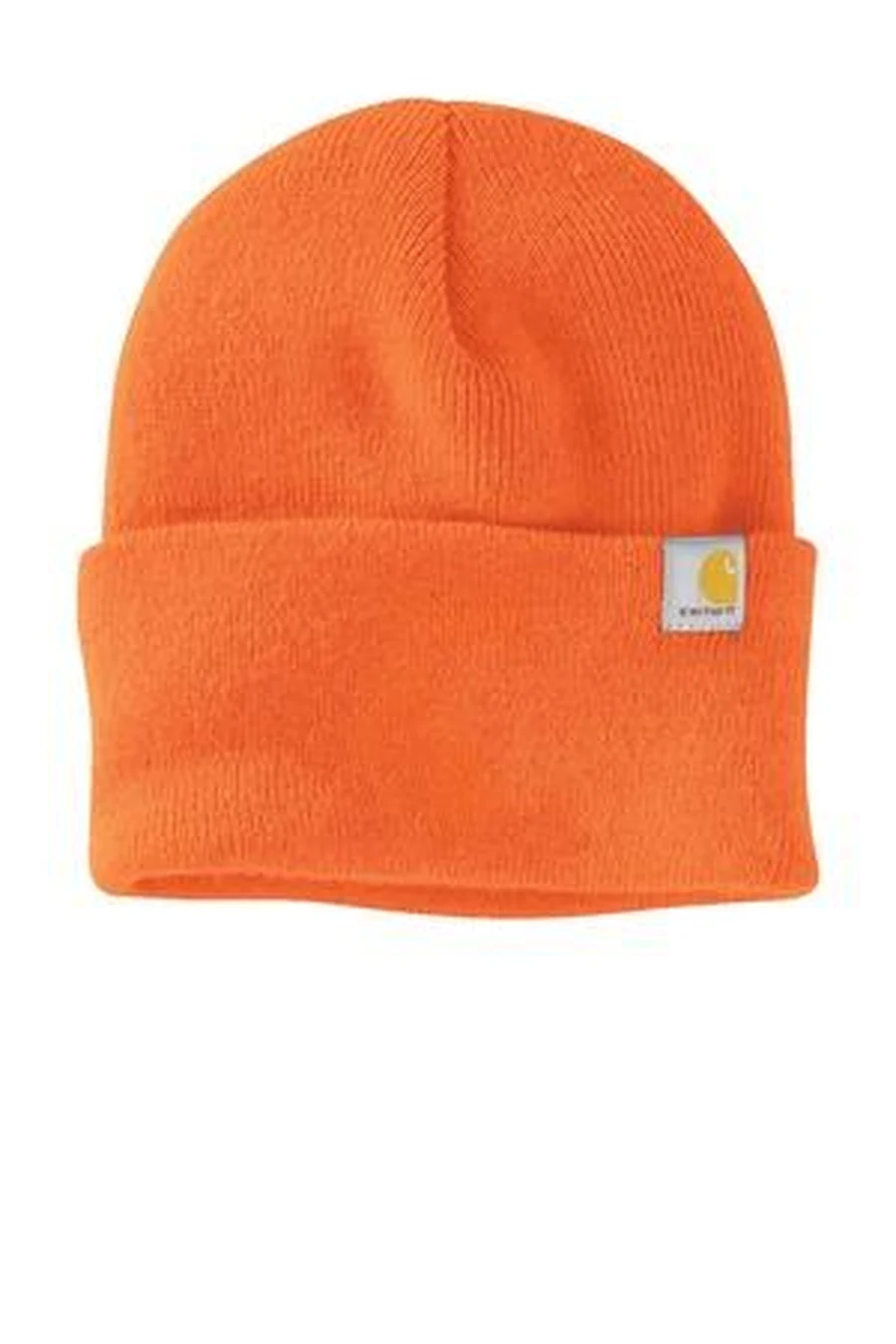 Carhartt (SanMar) Carhartt Knit Cuffed Beanie in Brite Orange — CT104597