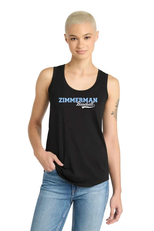 District Women s Perfect Tri Racerback Tank Logo 1 in As Shown — DM138L
