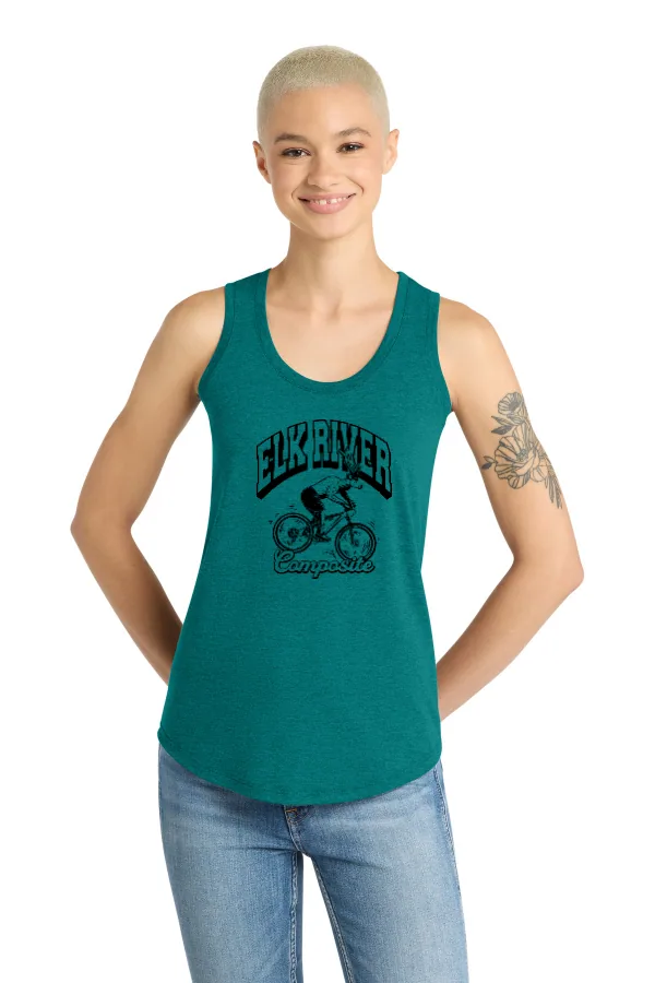 District Women s Perfect Tri Racerback Tank in As Shown — DM138L