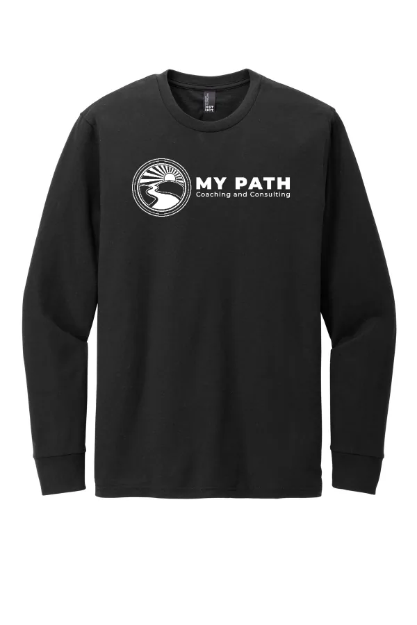 District Perfect Blend CVC Long Sleeve Tee DT109. Logo 1 in As Shown — DT109