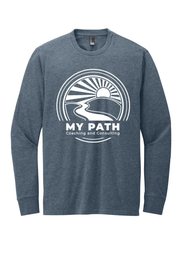 District Perfect Blend CVC Long Sleeve Tee DT109. Logo 2 in As Shown — DT109