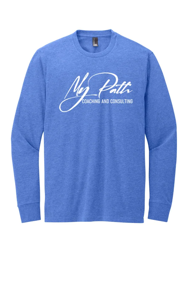 District Perfect Blend CVC Long Sleeve Tee DT109. Logo 3 in As Shown — DT109