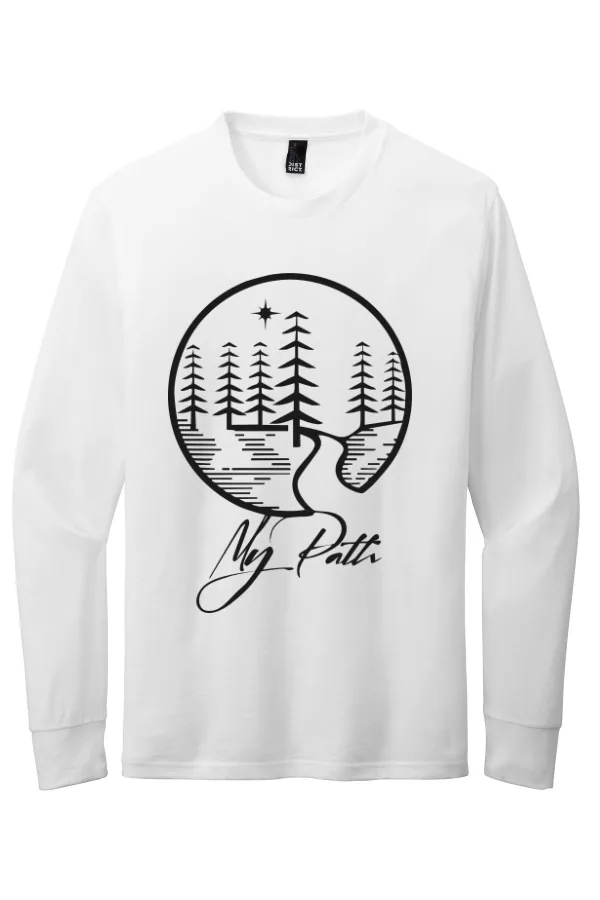 District Perfect Blend CVC Long Sleeve Tee DT109. Logo 4 in As Shown — DT109