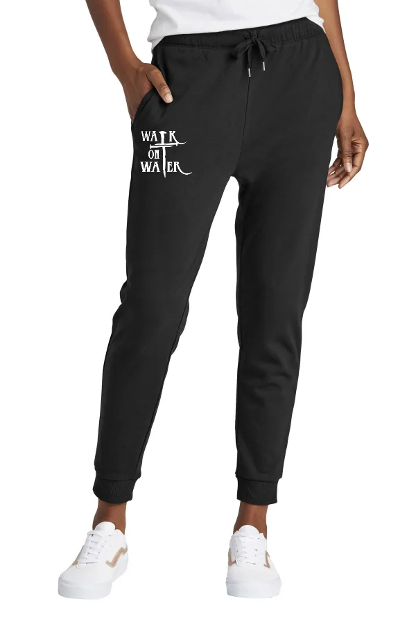 District Women's Fleece Jogger Main Logo (Printed) in As Shown — DT1310