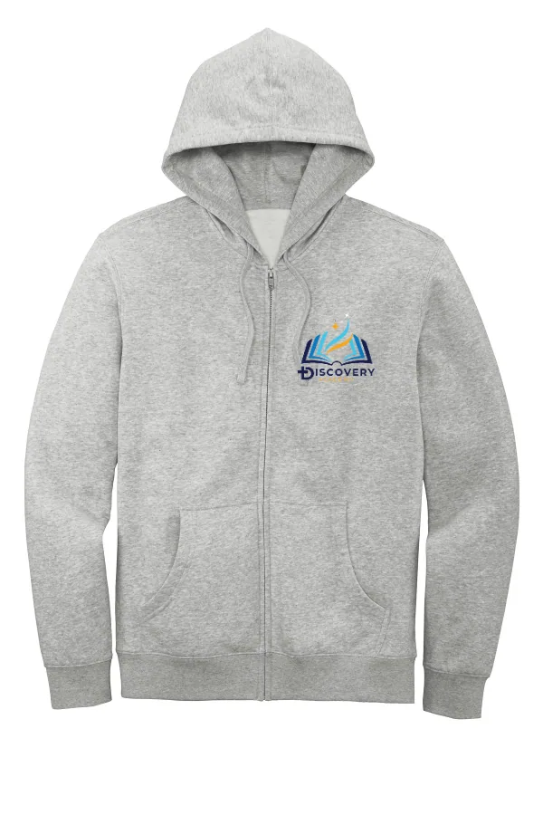 District V.I.T Academy Logo in Heather Gray — DT6102