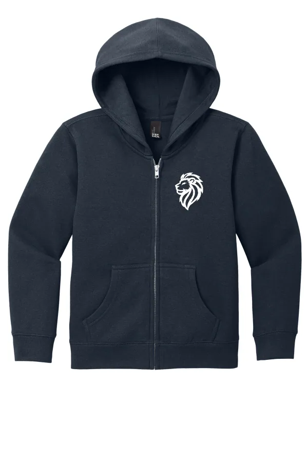 District Youth V.I.T Lion Logo in Navy — DT6102Y