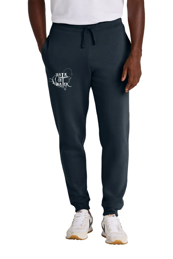 District Fleece Jogger Heart Logo (Printed) in As Shown — DT6107