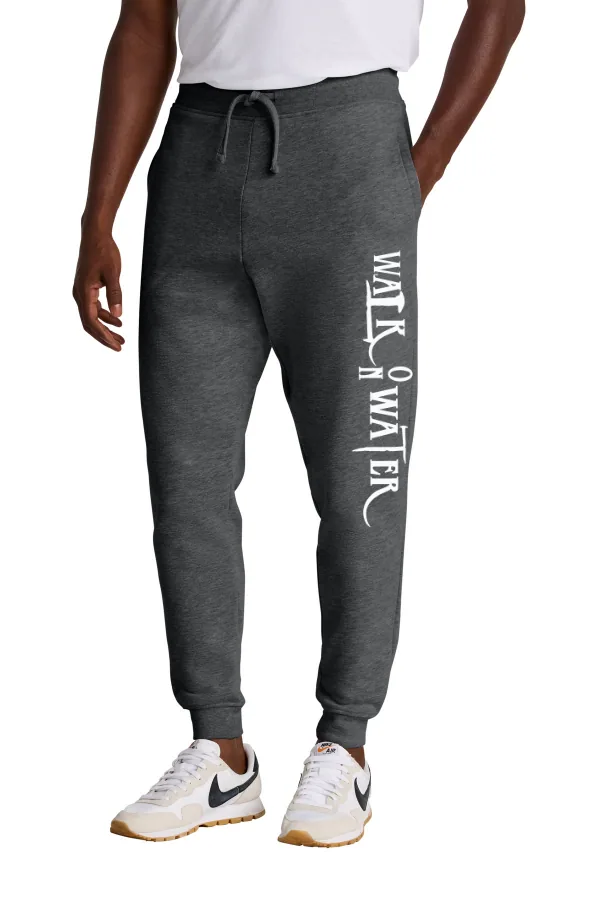 District Fleece Jogger Vertical Logo (Printed) in As Shown — DT6107