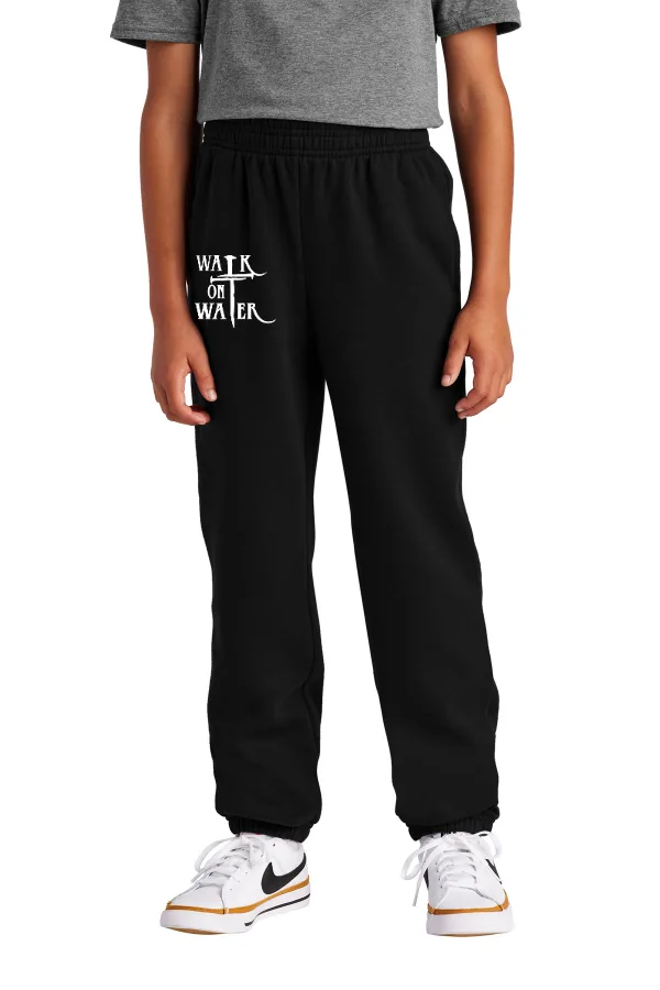 District Youth Fleece Jogger Main Logo (Printed) in As Shown — DT6112Y