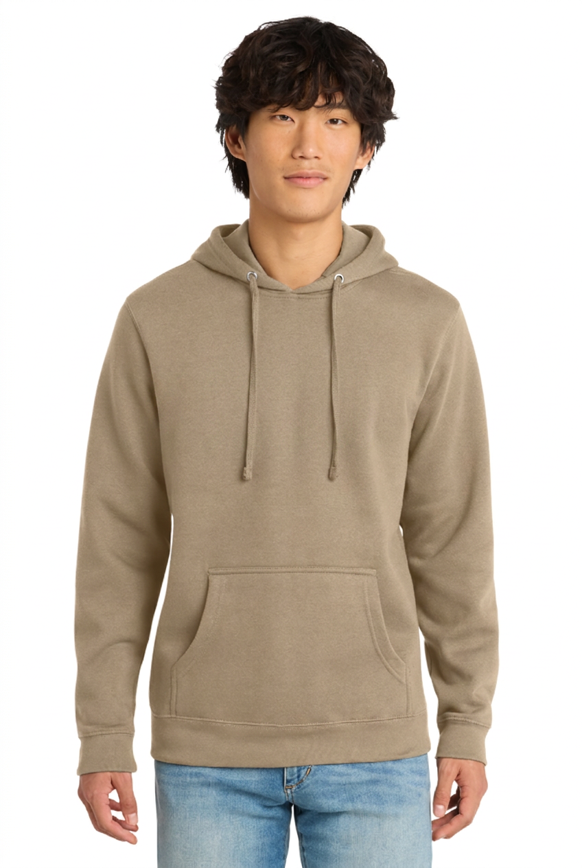 Port & Company (SanMar) Core Fleece Pullover Hooded Sweatshirt in Black — PC78H