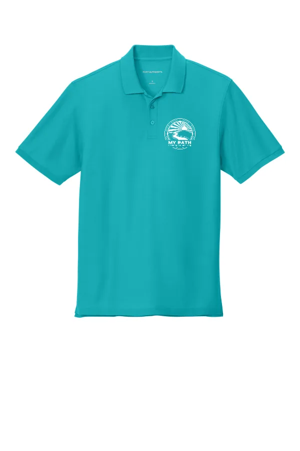 Port Wearever Signature Pique Polo K200. Logo 2. EMBROIDERED in As Shown — K200