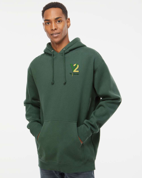 Independent Trading Co. Independent Trading Co.® Unisex Boulevard Heavyweight Hooded Sweatshirt in Army Camouflage Green/Brown — KAYQE-JRNYR