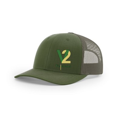 Richardson Richardson 112T Tactical Trucker Hat with No Crown Button in Black — KWJMB-RBVLU