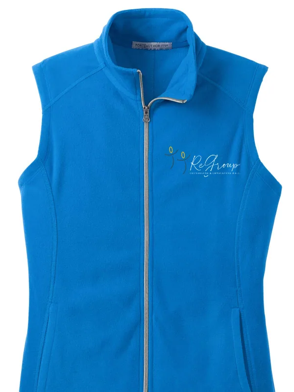 Port Women s Microfleece Vest in Black — L226