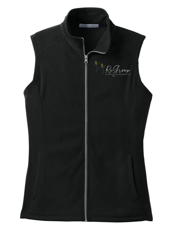 Port Women s Microfleece Vest in Black — L226