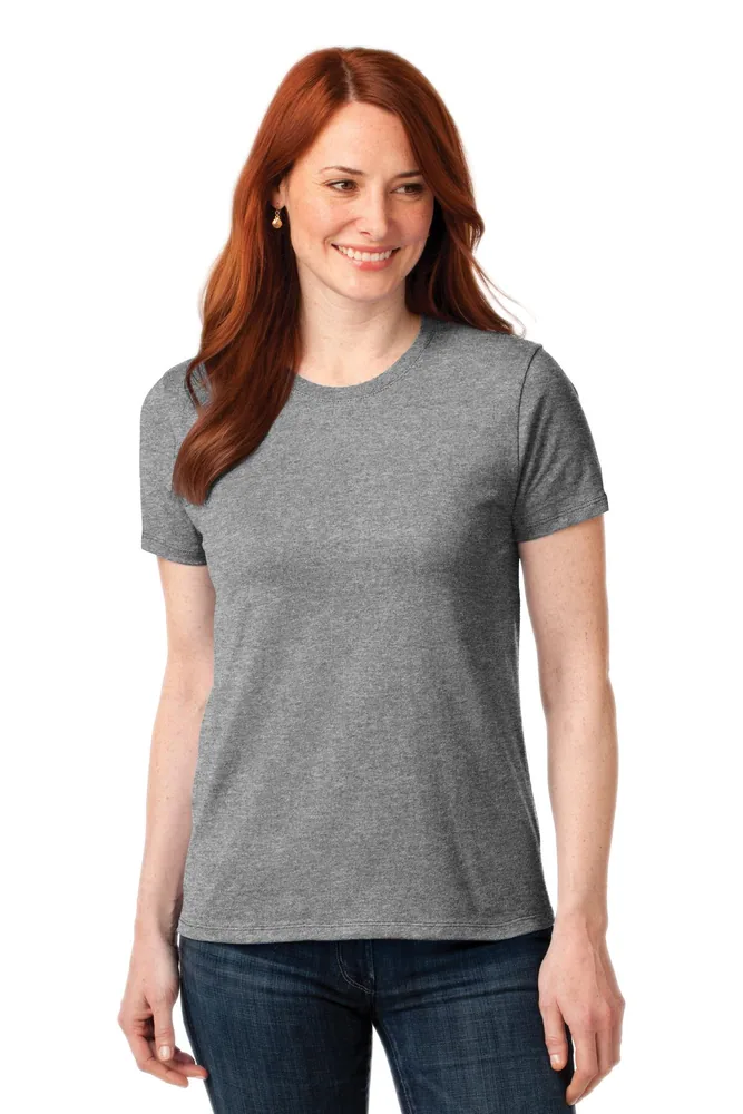 Port Port & Co Women s Core Blend Tee in Athletic Heather — LPC55