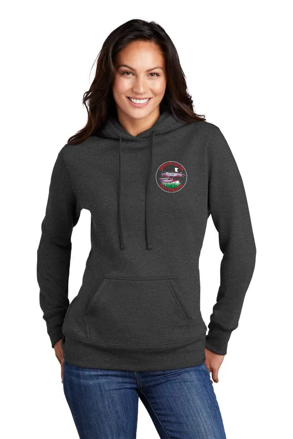Port Port & Company Ladies Core Fleece Pullover Hooded Sweatshirt LPC78H in As Shown — LPC78H