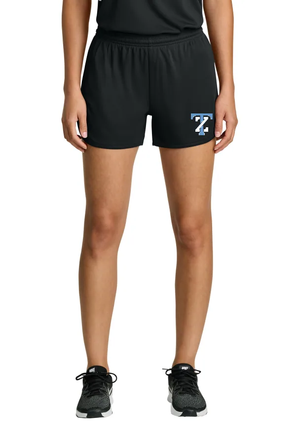 Sport-Tek Women s Club 3 Track Short LST447 in Black — LST447