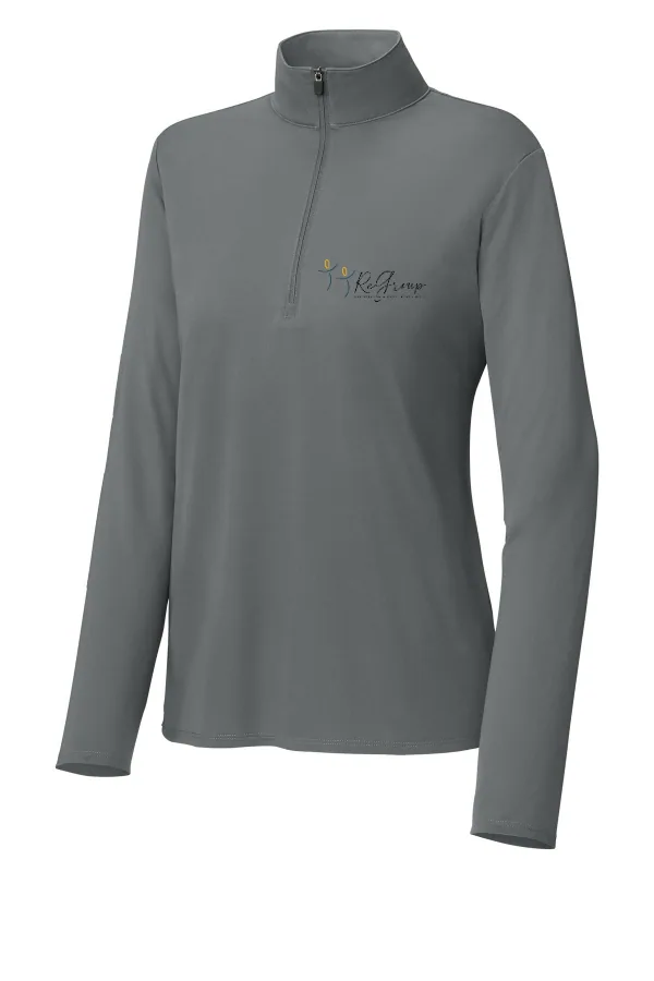 Sport-Tek Women s Micropique Sport-Wick 1/4-Zip LST672 in As Shown — LST672