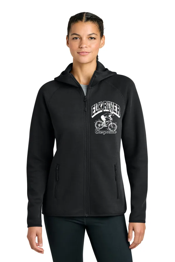 Sport-Tek Women s Phenom Full-Zip Hoodie LST840 in Black — LST840