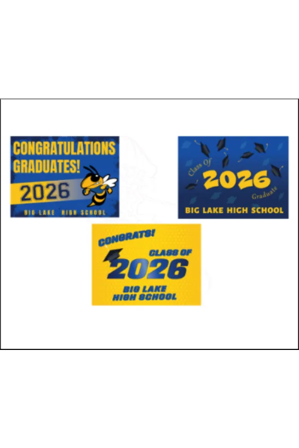 Double Mix and Match ANY 3 Yard Signs in As Shown — 