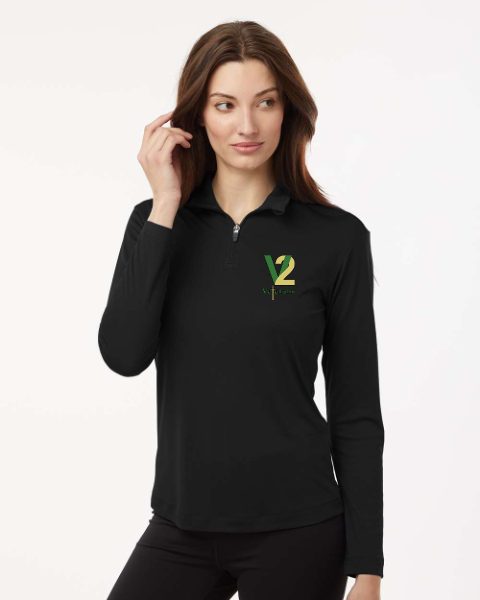 AllPro AllPro™ Pro-Lock Women's Performance Quarter-Zip Pullover in Black — MQNDE-LLXXW